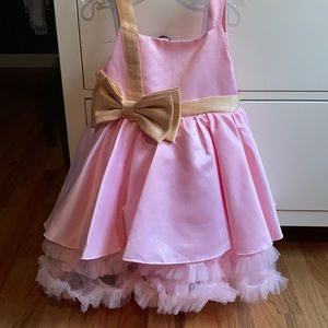 Pink and gold dress